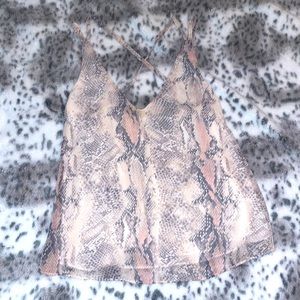 Small Vici snake print top